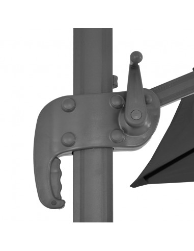 Ombrellone da Esterni con Base Portatile Antracite