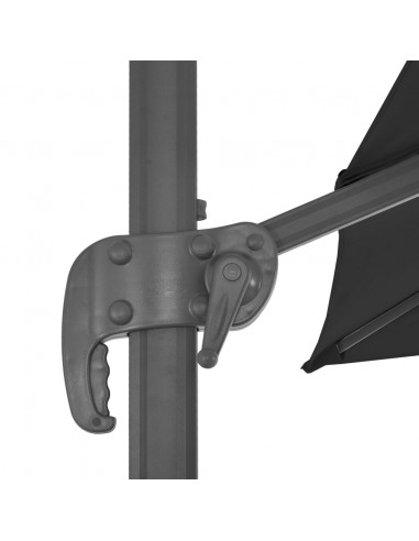 Ombrellone da Esterni con Base Portatile Antracite