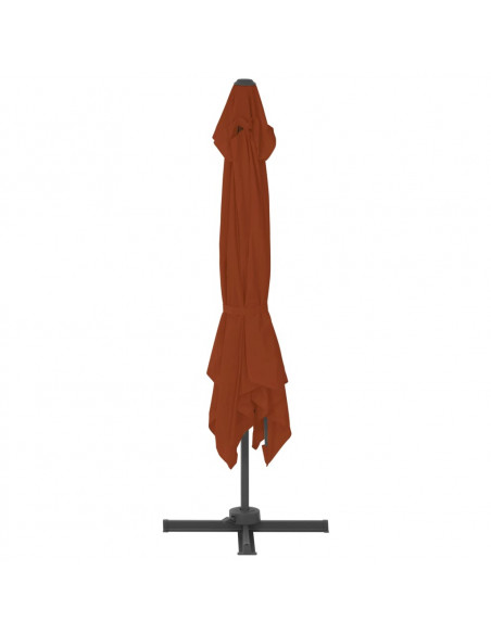 Ombrellone a Sbalzo con Palo Alluminio Terracotta 400x300 cm