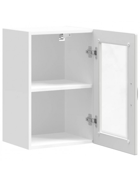 Pensile da Cucina con Porta in Vetro Porto Bianco