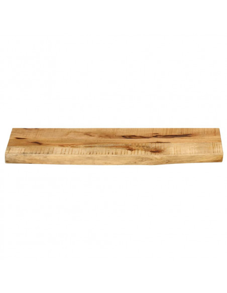 Piano Tavolo 70x40x2,5 cm Bordi Vivi Legno di Mango Grezzo