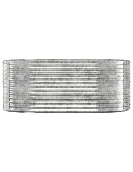 Letto Giardino Acciaio Verniciato Polvere 175x100x68cm Argento