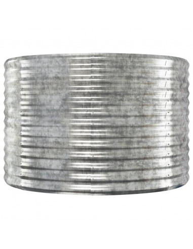 Letto Giardino Acciaio Verniciato Polvere 175x100x68cm Argento