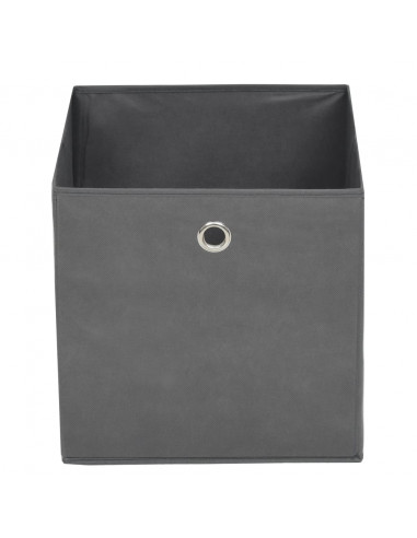 Contenitori 10 pz in Tessuto non Tessuto 32x32x32 cm Grigio