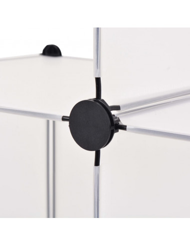 Armadio Salvaspazio a Cubo con 6 Scomparti Bianco