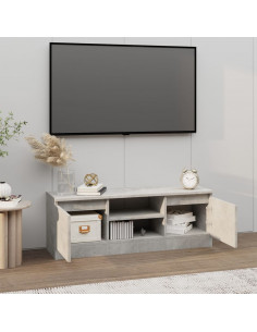 Mobile Porta TV con Anta Grigio Cemento 102x30x36 cm 2