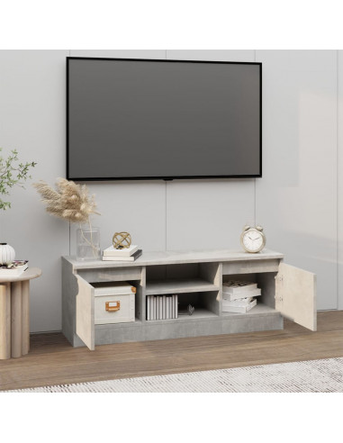 Mobile Porta TV con Anta Grigio Cemento 102x30x36 cm