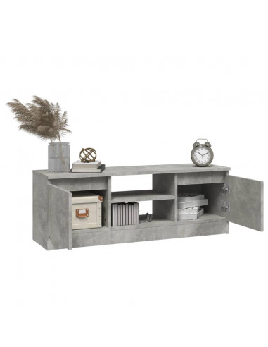 Mobile Porta TV con Anta Grigio Cemento 102x30x36 cm