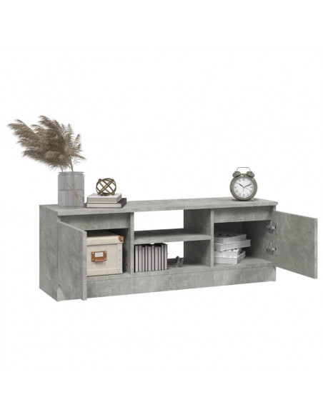 Mobile Porta TV con Anta Grigio Cemento 102x30x36 cm