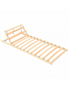 Rete a Doghe con 13 Doghe Zona Testa Regolabile 70x200 cm