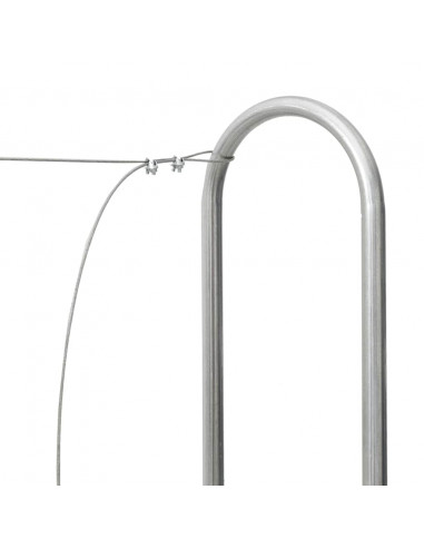 Rastrelliera per Legna con Filo d'Acciaio Acciaio Zincato