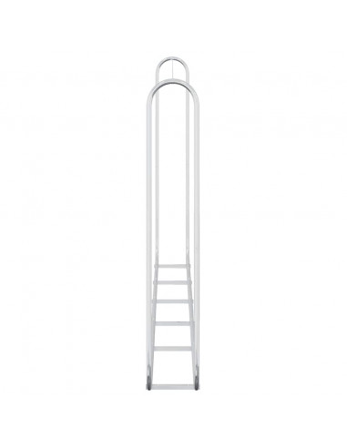 Rastrelliera per Legna 300x25x150 cm in Acciaio Zincato