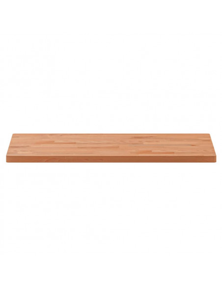 Piano Tavolo 80x40x2,5cm Rettangolare Legno Massello di Faggio