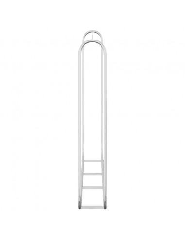 Rastrelliera per Legna 200x25x150 cm in Acciaio Zincato