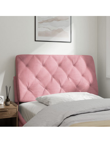 Cuscino Testiera Rosa 100 cm in Velluto