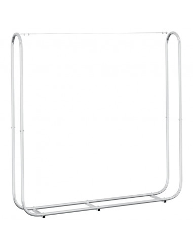 Rastrelliera per Legna 150x25x150 cm in Acciaio Zincato