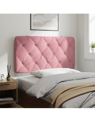 Cuscino Testiera Rosa 100 cm in Velluto