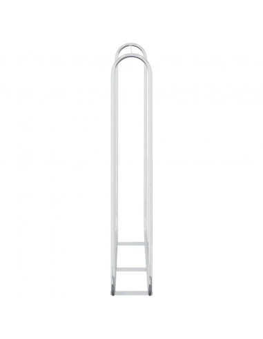 Rastrelliera per Legna 150x25x150 cm in Acciaio Zincato