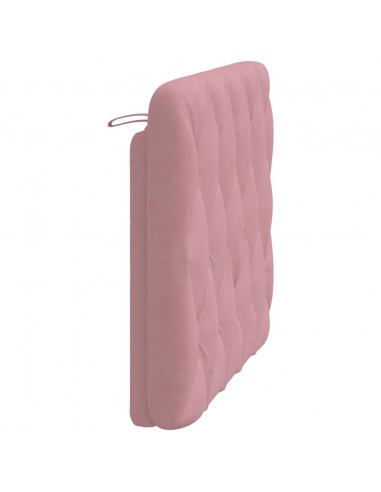 Cuscino Testiera Rosa 100 cm in Velluto
