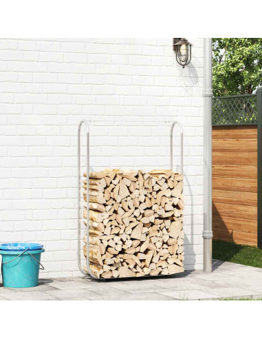 Rastrelliera per Legna 100x25x150 cm in Acciaio Zincato