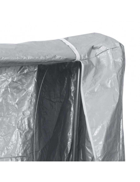 Rastrelliera per Legna con Copertura Antipioggia 150x25x150 cm