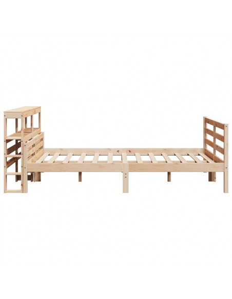 Giroletto con Testiera 140x200 cm in Legno Massello di Pino