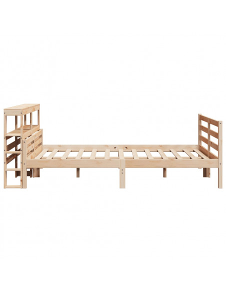 Giroletto con Testiera 150x200 cm in Legno Massello di Pino