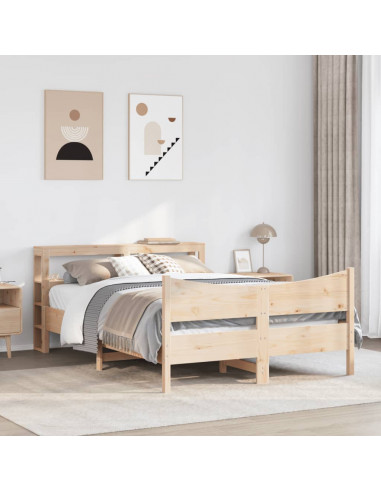 Giroletto con Testiera 150x200 cm in Legno Massello di Pino