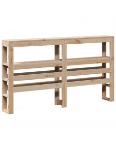 Giroletto con Testiera 160x200 cm in Legno Massello di Pino 2