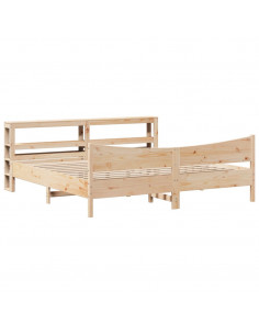 Giroletto con Testiera 180x200 cm Massello Pino