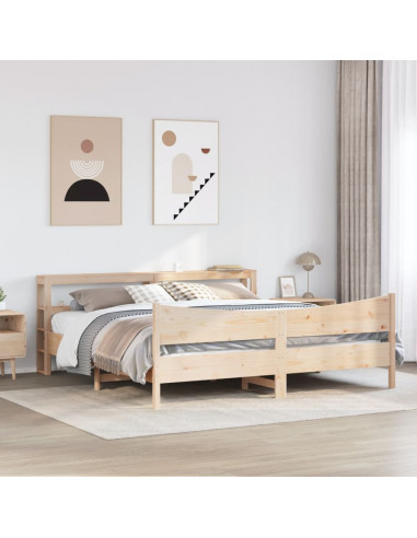 Giroletto con Testiera 180x200 cm Massello Pino