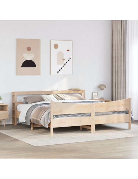 Giroletto con Testiera 180x200 cm Massello Pino