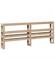 Giroletto con Testiera 200x200 cm in Legno Massello di Pino 2