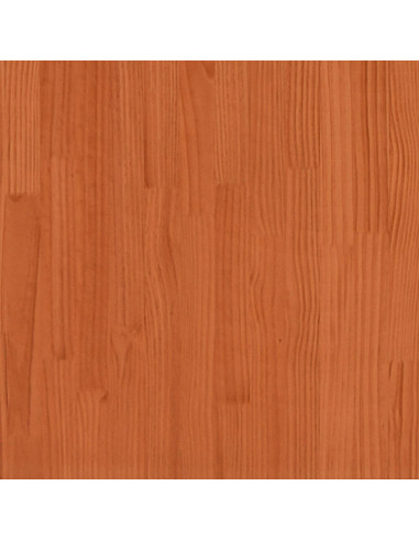 Letto Libreria senza Materasso Marrone Cera 75x190 cm Legno