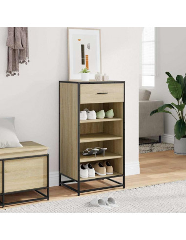 Scarpiera Rovere Sonoma 48x38x97,5 cm in Legno Multistrato