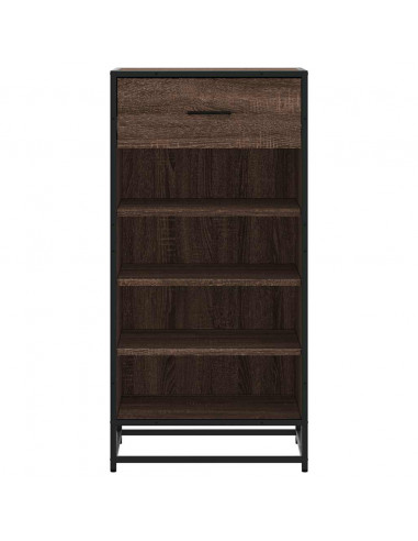Scarpiera Rovere Marrone 48x38x97,5 cm in Legno Multistrato