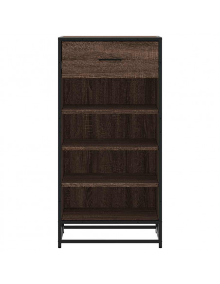 Scarpiera Rovere Marrone 48x38x97,5 cm in Legno Multistrato