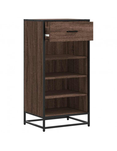 Scarpiera Rovere Marrone 48x38x97,5 cm in Legno Multistrato