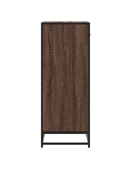 Scarpiera Rovere Marrone 48x38x97,5 cm in Legno Multistrato