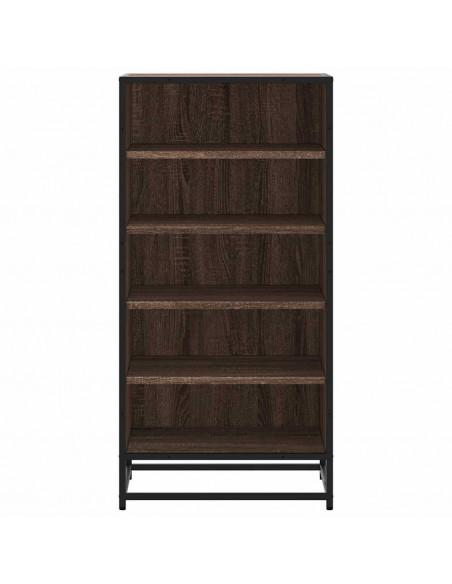 Scarpiera Rovere Marrone 48x38x97,5 cm in Legno Multistrato
