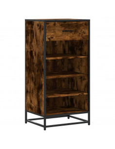 Scarpiera Rovere Fumo 48x38x97,5 cm in Legno Multistrato