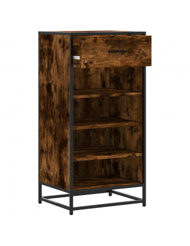 Scarpiera Rovere Fumo 48x38x97,5 cm in Legno Multistrato