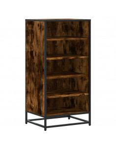 Scarpiera Rovere Fumo 48x38x97,5 cm in Legno Multistrato
