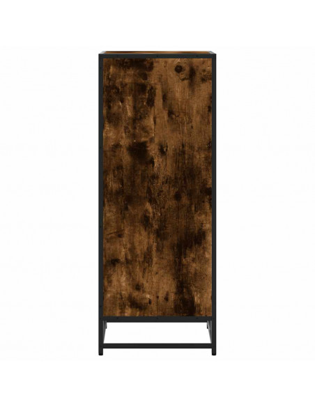 Scarpiera Rovere Fumo 48x38x97,5 cm in Legno Multistrato