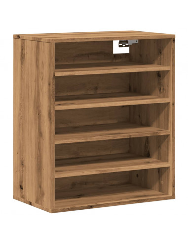 Scarpiera Rovere Artigianale 60x35x70 cm in Legno Multistrato