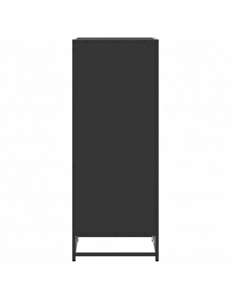 Scarpiera Nera 48x38x97,5 cm in Legno Multistrato