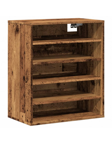 Scarpiera Legno Vecchio 60x35x70 cm in Legno Multistrato