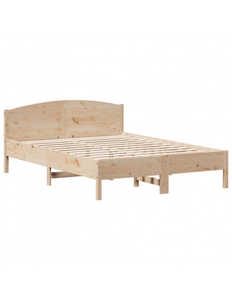 Letto senza Materasso 150x200 cm in Legno Massello di Pino