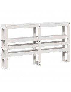 Letto senza Materasso Bianco 140x200 cm Legno Massello di Pino