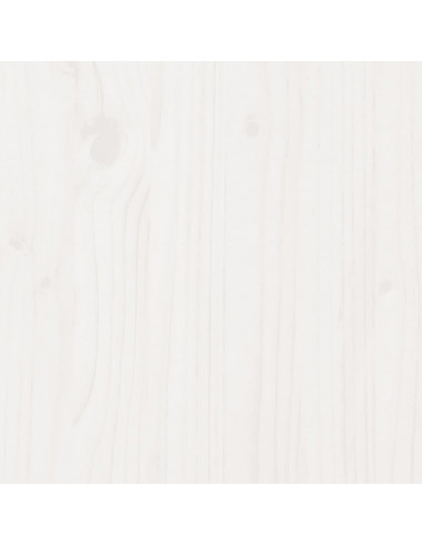 Letto senza Materasso Bianco 150x200 cm Legno Massello di Pino